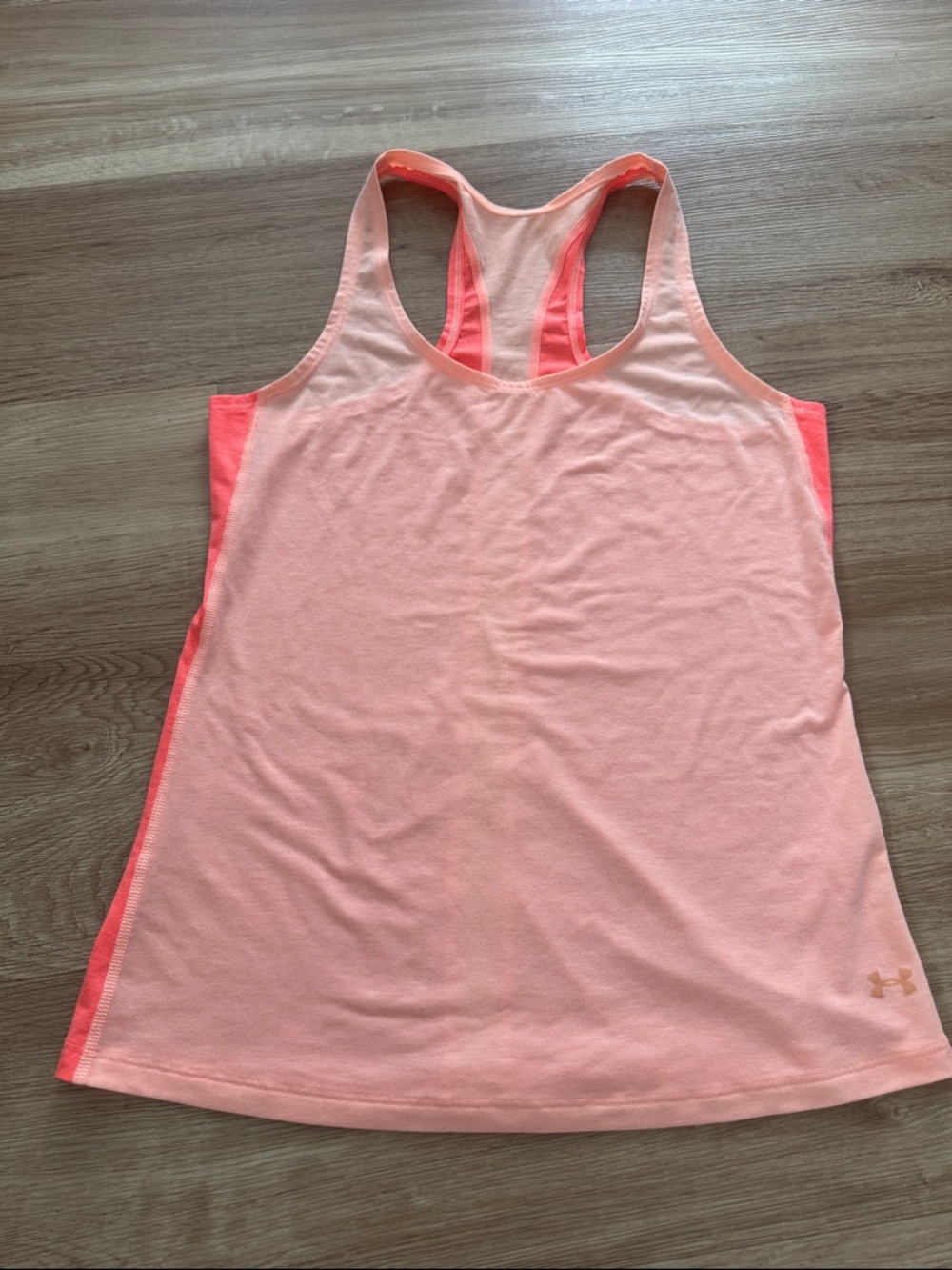 Under Armour Women’s Peach and Coral Racerback Tank Top